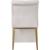 Curve Velvet Dining Chair with Gold Iron Legs