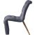 Curve Velvet Dining Chair with Gold Iron Legs