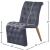 Curve Velvet Dining Chair with Gold Iron Legs