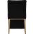Curve Velvet Dining Chair with Gold Iron Legs
