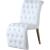 Curve Faux Leather Dining Chair with Gold Iron Legs