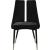 Sleek Velvet Dining Chair with Matte Black Iron Legs