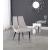 Sleek Velvet Dining Chair with Matte Black Iron Legs
