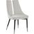 Sleek Velvet Dining Chair with Matte Black Iron Legs