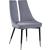 Sleek Velvet Dining Chair with Matte Black Iron Legs