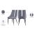 Sleek Velvet Dining Chair with Matte Black Iron Legs