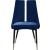 Sleek Velvet Dining Chair with Matte Black Iron Legs