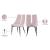 Sleek Velvet Dining Chair with Matte Black Iron Legs