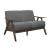 Damala Polyester Fabric Loveseat