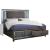 Sawyer PU Storage LED Platform Bedroom Set