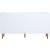 Zayne 6-Drawer Dresser with Brushed Gold Metal Legs & Handle