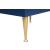 Marisol 3-Drawer Wood Veneer Nightstand with Brushed Gold Metal Legs & Handle