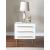 Marisol 3-Drawer Wood Veneer Nightstand with Brushed Gold Metal Legs & Handle
