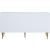 Marisol 6-Drawer Wood Veneer Dresser with Brushed Gold Metal Legs & Handle