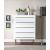 Marisol 5-Drawer Wood Veneer Chest with Brushed Gold Metal Legs & Handle