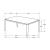Stevie Rectangular Faux Marble Top Dining Table