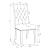 Alana Tufted Back Fabric Side Chair with Nailhead Trim