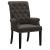 Alana Tufted Back Fabric Arm Chair with Nailhead Trim