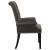 Alana Tufted Back Fabric Arm Chair with Nailhead Trim