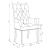 Alana Tufted Back Fabric Arm Chair with Nailhead Trim