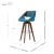 Cyprus KD Fabric Bar Stool