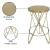 Mercury Iron Counter Stool with Brushed Gold Seat
