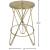 Mercury Iron Counter Stool with Brushed Gold Seat
