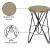 Mercury Iron Counter Stool with Brushed Gold Seat