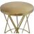 Mercury Iron Bar Stool with Brushed Gold Seat