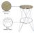 Mercury Iron Bar Stool with Brushed Gold Seat