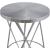 Mercury Counter Stool with Brushed Silver Seat & Black Base