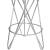 Mercury Counter Stool with Brushed Silver Seat
