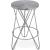 Mercury Counter Stool with Brushed Silver Seat