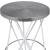 Mercury Counter Stool with Brushed Silver Seat & Black Base