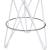 Mercury Counter Stool with Brushed Silver Seat