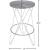 Mercury Counter Stool with Brushed Silver Seat & Black Base