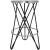 Mercury Counter Stool with Brushed Silver Seat & Black Base