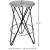 Mercury Counter Stool with Brushed Silver Seat