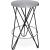 Mercury Counter Stool with Brushed Silver Seat