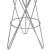 Mercury Bar Stool with Brushed Silver Seat & Silver Base