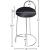 Ring Velvet Counter Stool with Brushed Chrome Metal Frame