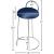 Ring Velvet Counter Stool with Brushed Chrome Metal Frame