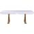 Excel Extendable Rectangular Lacquer Dining Table with Gold Stainless Steel Base