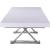 Excel Extendable Rectangular Lacquer Dining Table with Chrome Stainless Steel Base