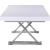Excel Extendable Rectangular Lacquer Dining Table with Chrome Stainless Steel Base
