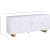 Excel 3-Drawer 4-Door Wood Veneer Sideboard with Gold Base & Handles