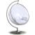 Luna Acrylic Swing Bubble Accent Chair with Metal Base