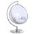 Luna Acrylic Swing Bubble Accent Chair with Metal Base