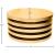 Levels Round Brushed Metal Coffee Table