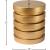 Levels Round Brushed Iron End Table